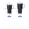 20oz Stainless Steel Cups Tumblers Travel Mugs with Straw
