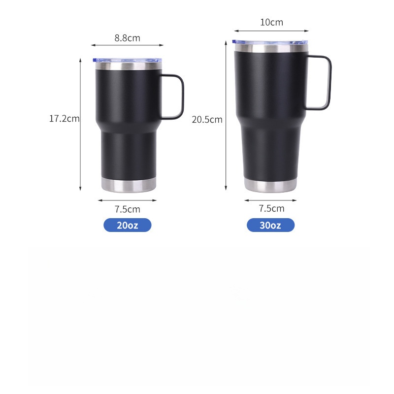 20oz Stainless Steel Cups Tumblers Travel Mugs with Straw