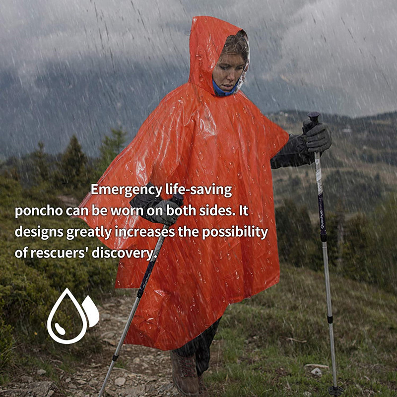 Camping Wilderness Emergency Raincoat