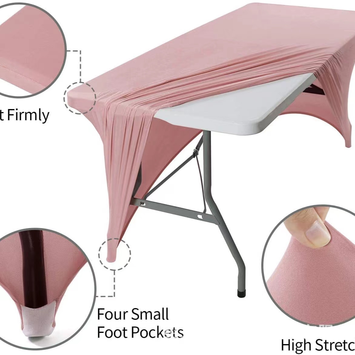 6 ft Full Color Stretch Fitted Table Covers