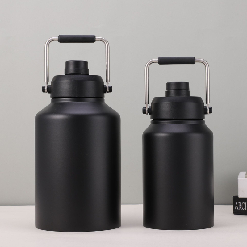 128oz Large Insulated Stainless Steel Jug Ice Bucket Bottle