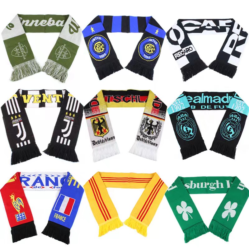 Custom Acrylic Knit Soccer Scarf