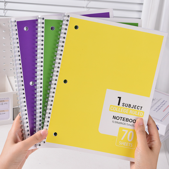 A4 Spiral Lined Notebooks Coil Bound Journal