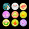 Imprinted LED Button Pin Badge